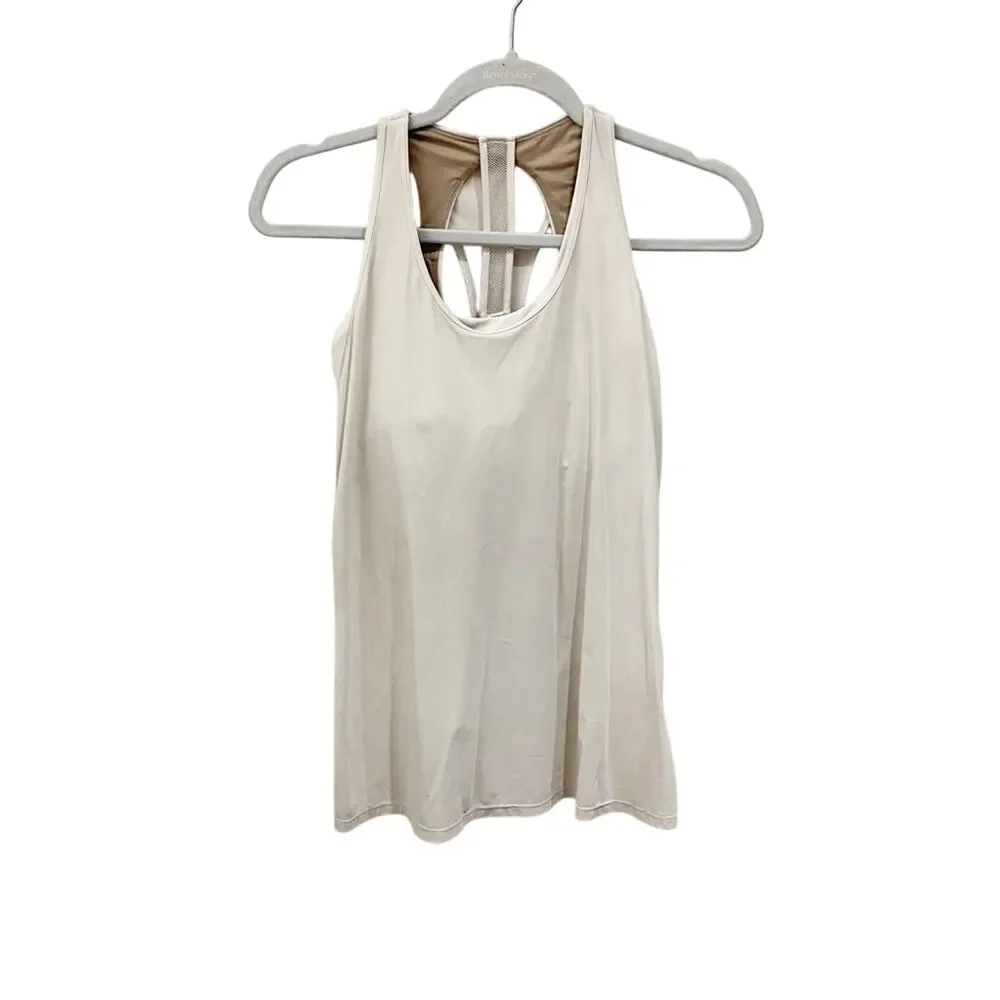Lululemon Cross Conditioning 2-In-1 Tank *Medium Support B/C Cup White